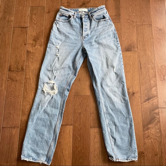 Abercrombie & Fitch High Rise Dad Jeans💙 - Picture 2 of 4